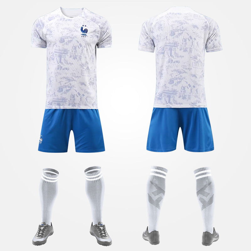 World Cup Qatar Football Shirt Set National Team Kit France Netherlands Germany Home Away Boys and Girls - CHRISTDEST GLOBAL SERVICE