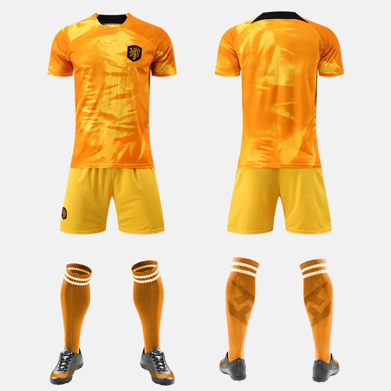 World Cup Qatar Football Shirt Set National Team Kit France Netherlands Germany Home Away Boys and Girls - CHRISTDEST GLOBAL SERVICE