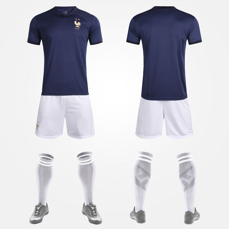 World Cup Qatar Football Shirt Set National Team Kit France Netherlands Germany Home Away Boys and Girls - CHRISTDEST GLOBAL SERVICE