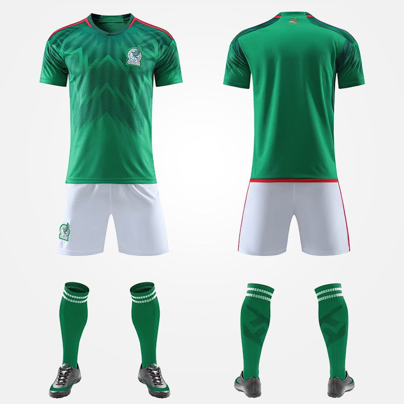 World Cup Qatar Football Shirt Set National Team Kit Mexico Belgium Croatia Home Away Boys and Girls - CHRISTDEST GLOBAL SERVICE