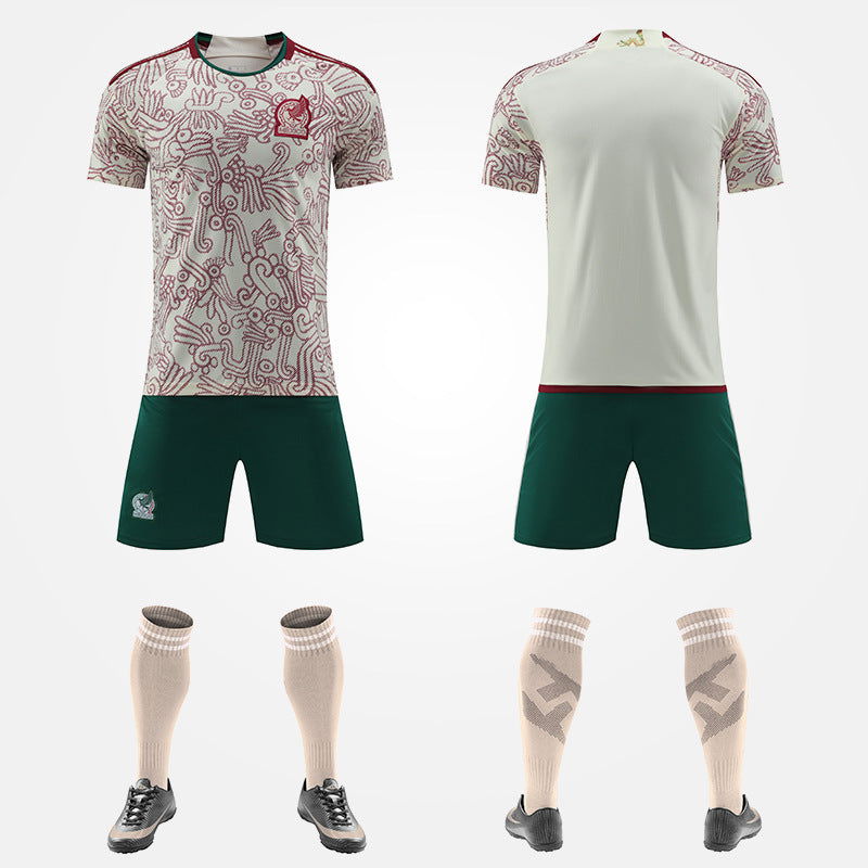 World Cup Qatar Football Shirt Set National Team Kit Mexico Belgium Croatia Home Away Boys and Girls - CHRISTDEST GLOBAL SERVICE