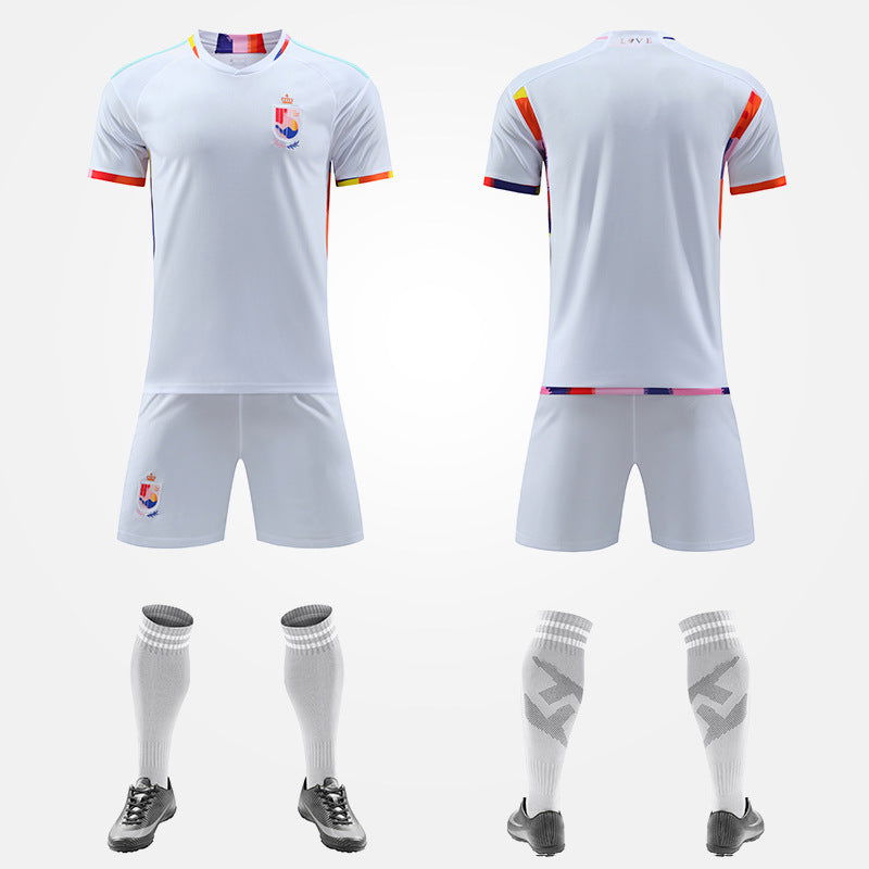 World Cup Qatar Football Shirt Set National Team Kit Mexico Belgium Croatia Home Away Boys and Girls - CHRISTDEST GLOBAL SERVICE