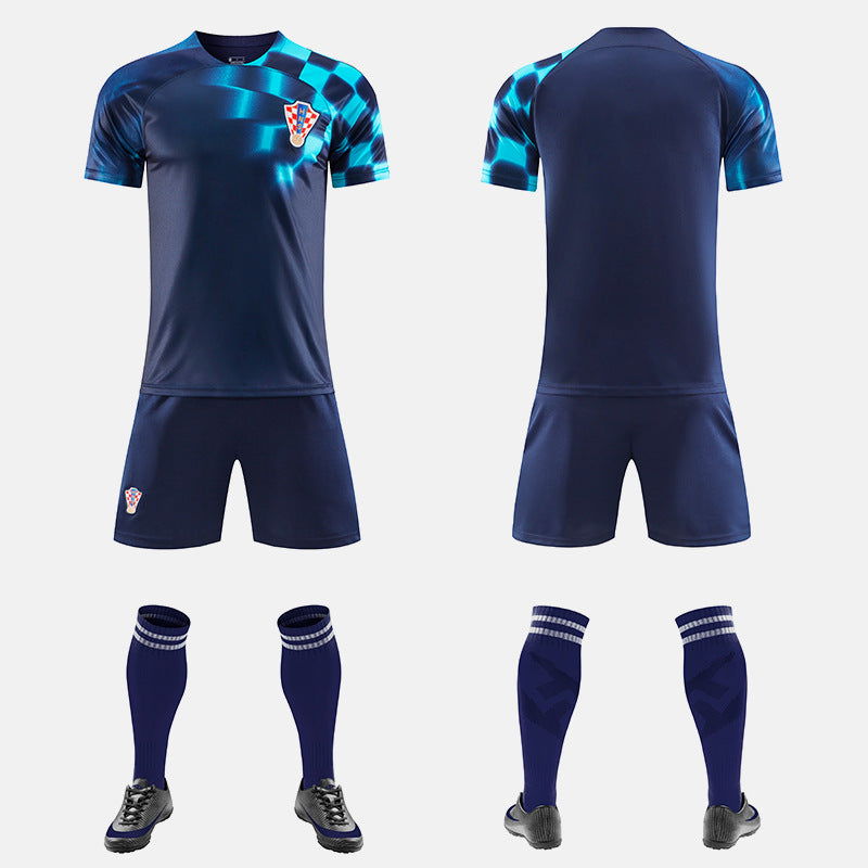 World Cup Qatar Football Shirt Set National Team Kit Mexico Belgium Croatia Home Away Boys and Girls - CHRISTDEST GLOBAL SERVICE