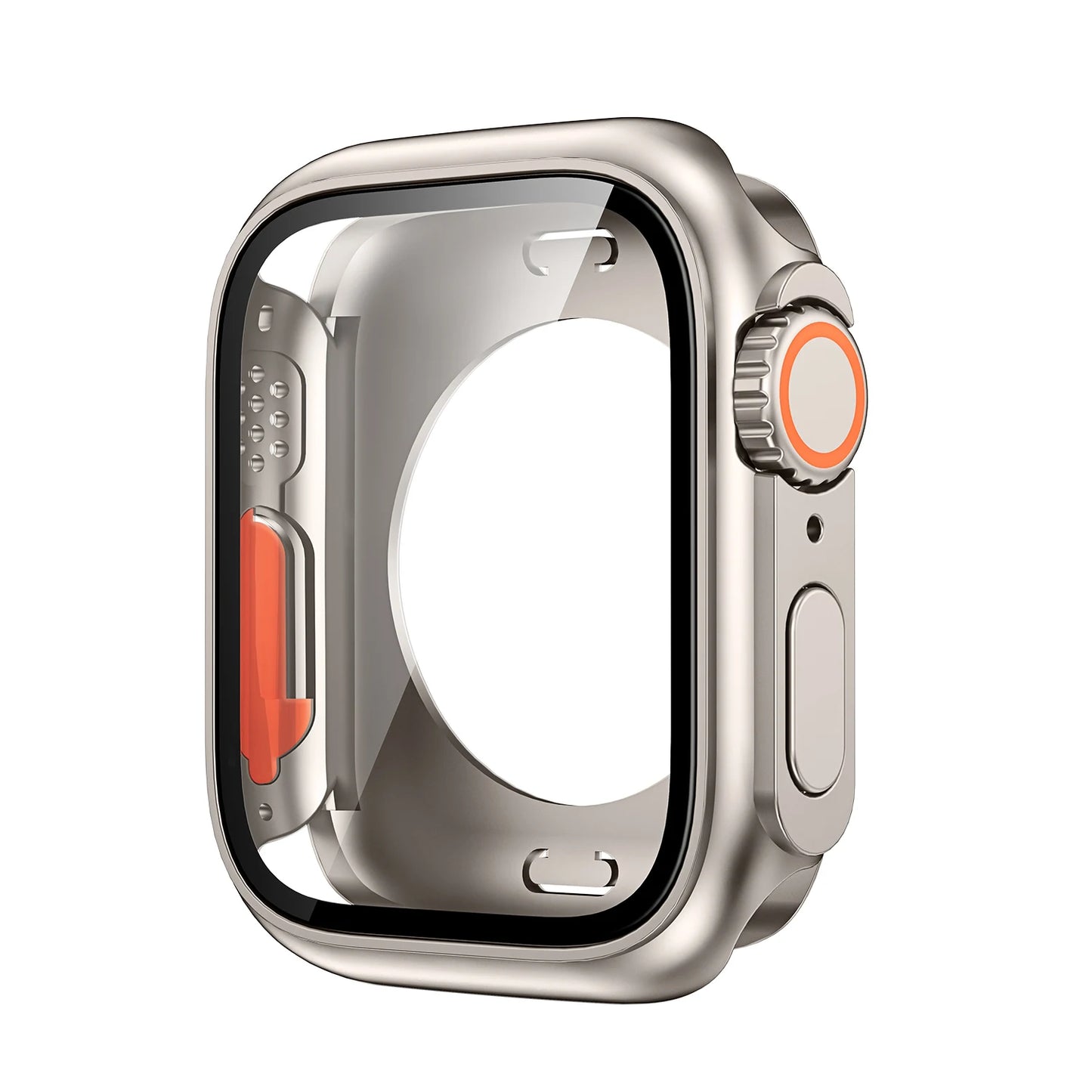 Glass+Case for Apple Watch 9 8 7 44 45MM Tempered Glass Cover for IWatch 6 SE 5 4 44MM Full Coverage Frame Screen Protector Case - CHRISTDEST GLOBAL SERVICE
