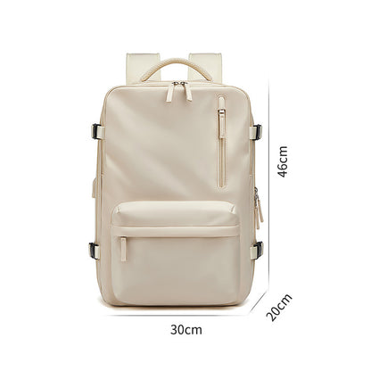Waterdichte 18 inch laptoprugzakken schooltassen met usb Dily Life Vintage Unisex leren studentenrugzak voor mannen 
