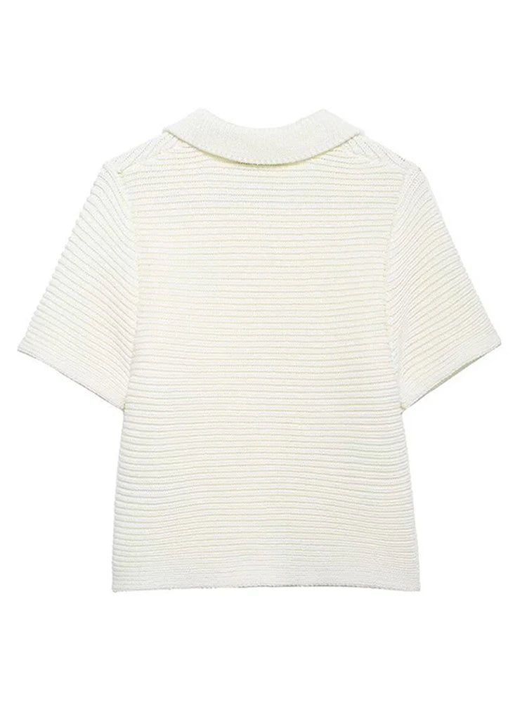 Fashionable and casual small round collar thick needle jacket