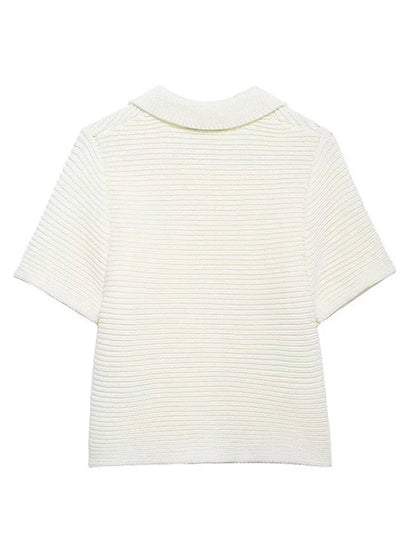 Fashionable and casual small round collar thick needle jacket