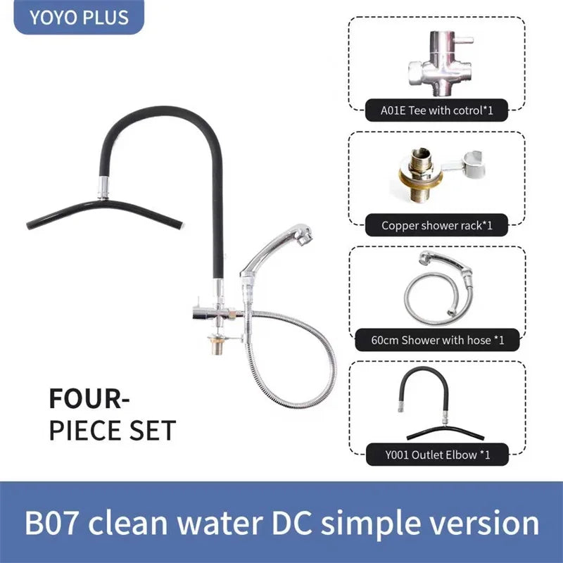 Head Spa Shower Washbasin Frame for Shampoo Chair Wash Hair Salon Style Scalp Care Waterfall Adjustable Faucet