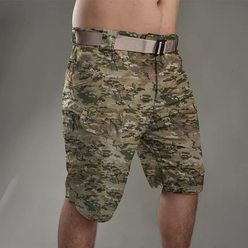 Summer Waterproof Quick Dry Multi-pocket Shorts Men Cargo Shorts Tactical Short Pants Men's Outdoor Clothes Hunting Fishing - CHRISTDEST GLOBAL SERVICE