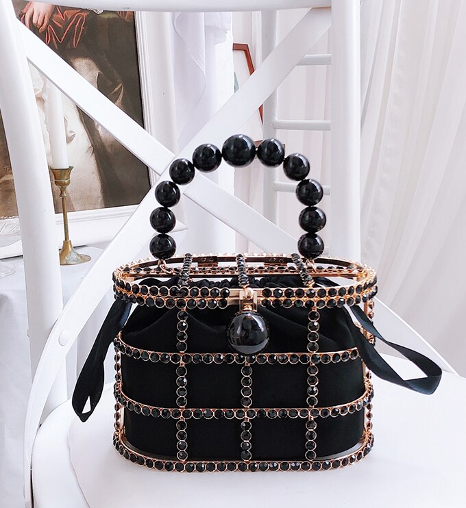 Leopard Zebra Pattern Diamonds Basket Evening Clutch Bags Women Luxury Purses Preal Beaded Metallic Handbags Ladies Wedding Bag