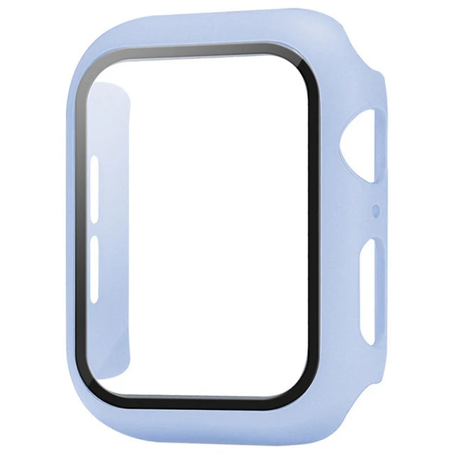 Glass+Cover For Apple Watch case 8 7 6 SE 5 9 iWatch Accessorie Screen Protector Apple watch serie 44mm 40mm 41mm 45mm 42mm 38mm - CHRISTDEST GLOBAL SERVICE