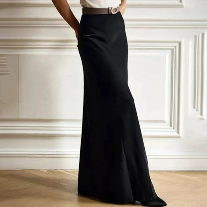 Elegant White Skirts for Women Chic Casual Slim Skirts  Spring Autumn Comfortable High Waist A-Line Skirts Female