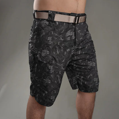 Summer Waterproof Quick Dry Multi-pocket Shorts Men Cargo Shorts Tactical Short Pants Men's Outdoor Clothes Hunting Fishing - CHRISTDEST GLOBAL SERVICE