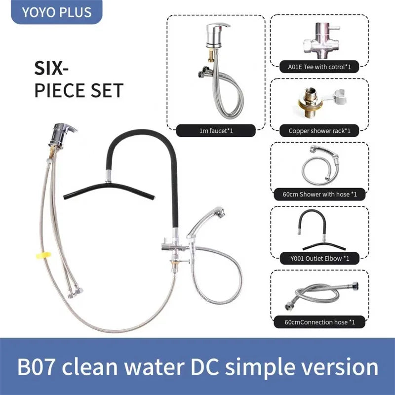 Head Spa Shower Washbasin Frame for Shampoo Chair Wash Hair Salon Style Scalp Care Waterfall Adjustable Faucet