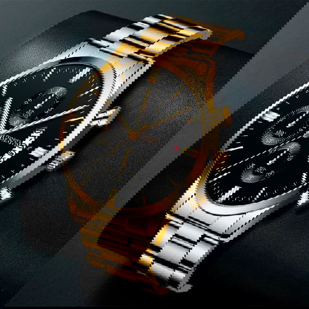 2023 Fashion Men Gold Stainless Steel Watch Luxury Calendar Quartz Wrist Watch Mens Business Watches for Man Clock Reloj Hombre - CHRISTDEST GLOBAL SERVICE