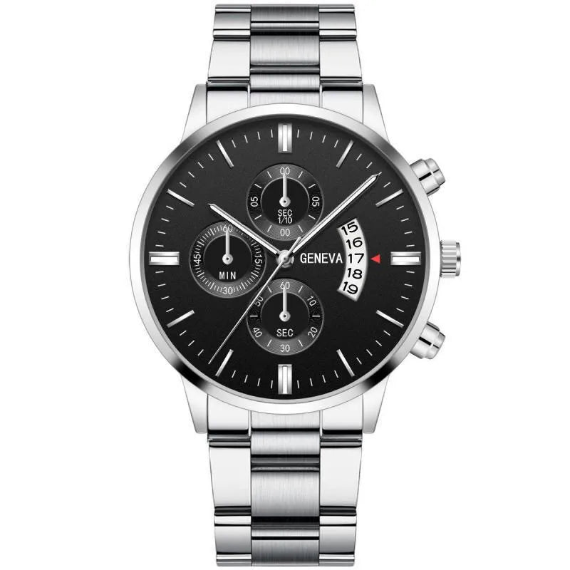 2023 Fashion Men Gold Stainless Steel Watch Luxury Calendar Quartz Wrist Watch Mens Business Watches for Man Clock Reloj Hombre - CHRISTDEST GLOBAL SERVICE