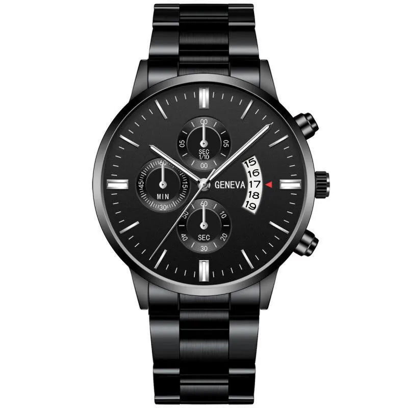 2023 Fashion Men Gold Stainless Steel Watch Luxury Calendar Quartz Wrist Watch Mens Business Watches for Man Clock Reloj Hombre - CHRISTDEST GLOBAL SERVICE