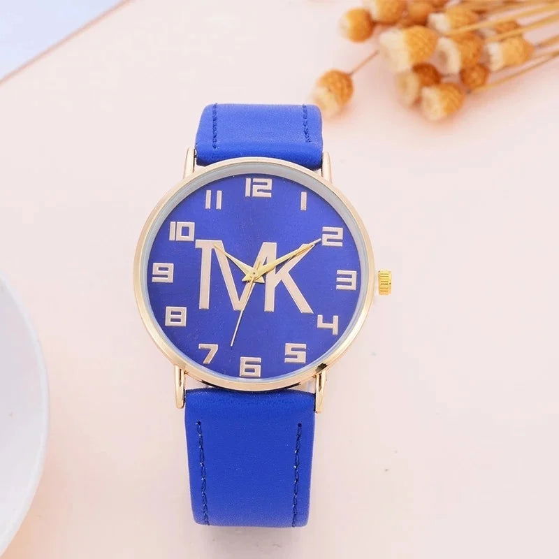 2023 New Women's Watches Fashion Luxury Brand TVK Leather Quartz Wristwatch Casual Clothing Accessories Reloj Mujer - CHRISTDEST GLOBAL SERVICE