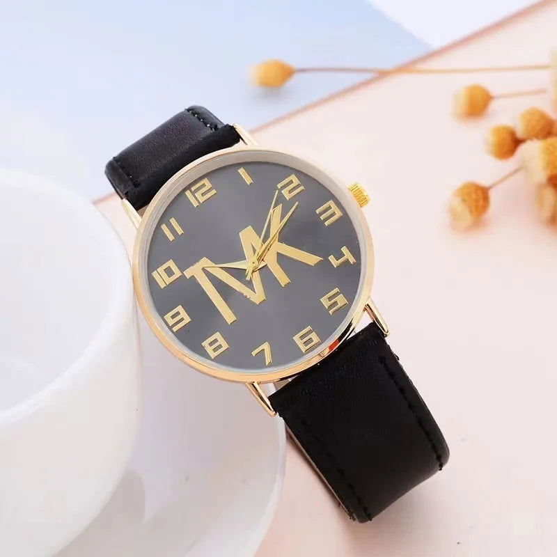 2023 New Women's Watches Fashion Luxury Brand TVK Leather Quartz Wristwatch Casual Clothing Accessories Reloj Mujer - CHRISTDEST GLOBAL SERVICE