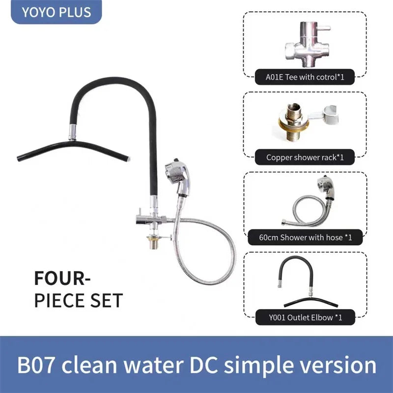 Head Spa Shower Washbasin Frame for Shampoo Chair Wash Hair Salon Style Scalp Care Waterfall Adjustable Faucet