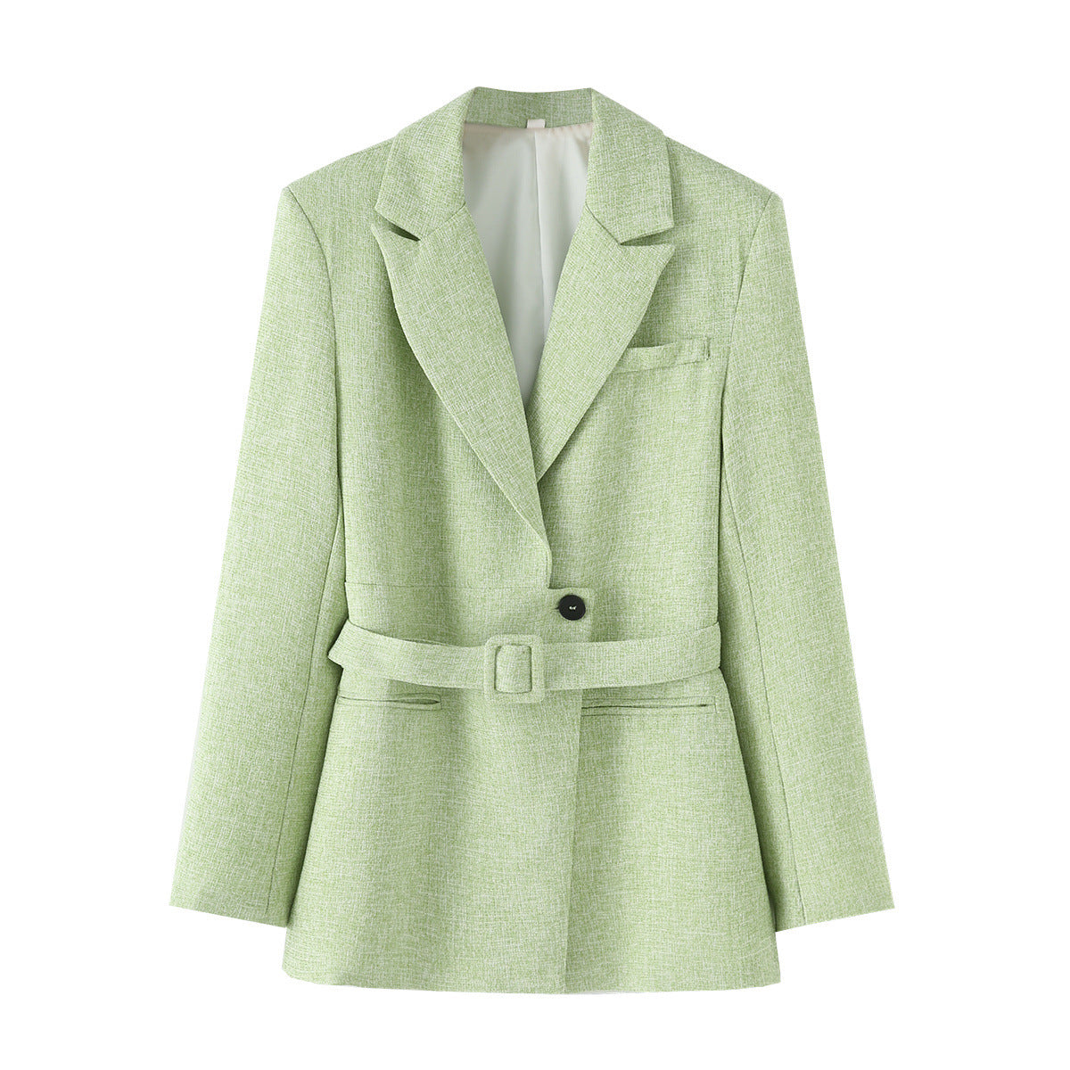 Thin woolen long sleeved suit jacket+casual pants