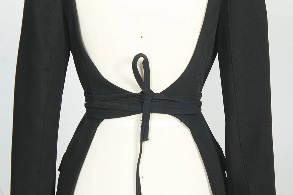 Small suit jacket women's casual backless suit