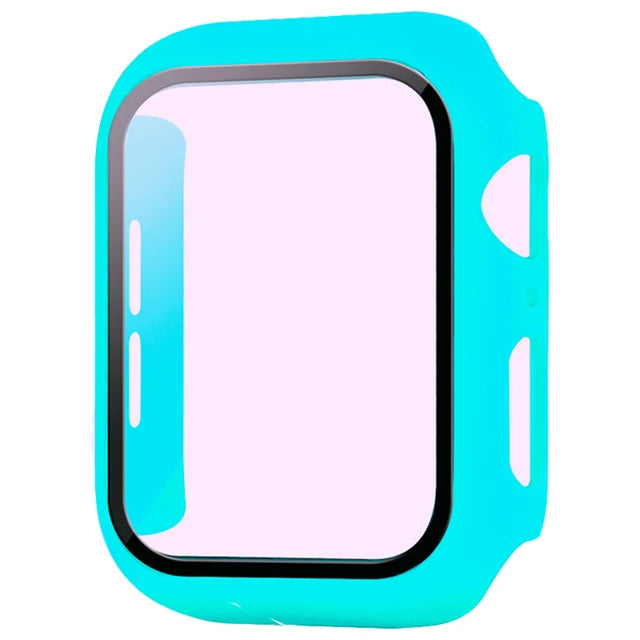 Glass+Cover For Apple Watch case 8 7 6 SE 5 9 iWatch Accessorie Screen Protector Apple watch serie 44mm 40mm 41mm 45mm 42mm 38mm - CHRISTDEST GLOBAL SERVICE