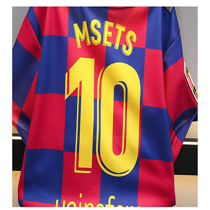 2pcs/New Style Kids Soccer Jersey Boys Youth Soccer Tracksuit 2 Piece Set Meysey Number 10 Barcelona home shirt 2-9y age sets - CHRISTDEST GLOBAL SERVICE
