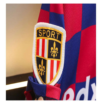 2pcs/New Style Kids Soccer Jersey Boys Youth Soccer Tracksuit 2 Piece Set Meysey Number 10 Barcelona home shirt 2-9y age sets - CHRISTDEST GLOBAL SERVICE