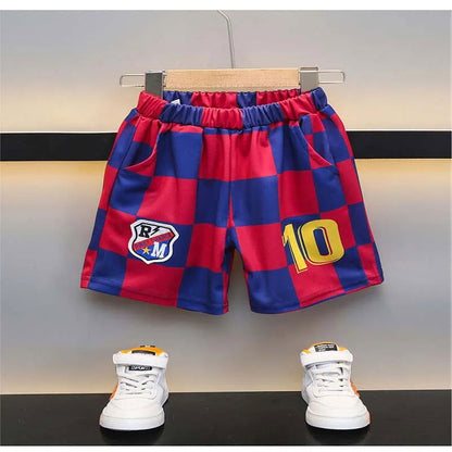 2pcs/New Style Kids Soccer Jersey Boys Youth Soccer Tracksuit 2 Piece Set Meysey Number 10 Barcelona home shirt 2-9y age sets - CHRISTDEST GLOBAL SERVICE