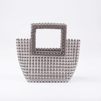 Women Summer Fashion Top-handle Ladies Party Dinner Evening Handmade Exquisite Purses and Handbags