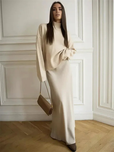 Elegant White Skirts for Women Chic Casual Slim Skirts  Spring Autumn Comfortable High Waist A-Line Skirts Female