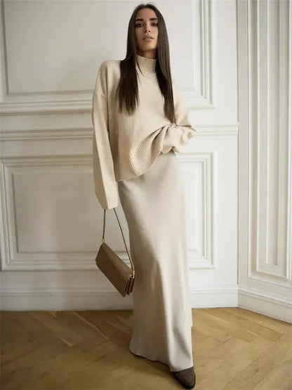 Elegant White Skirts for Women Chic Casual Slim Skirts  Spring Autumn Comfortable High Waist A-Line Skirts Female