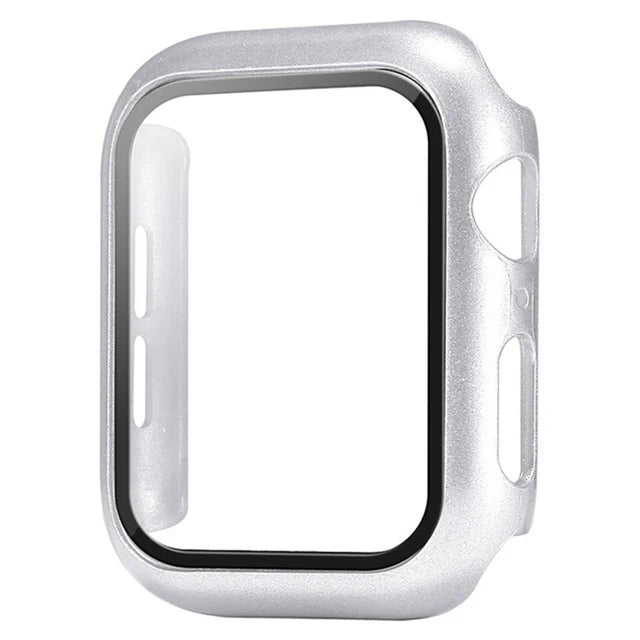 Glass+Cover For Apple Watch case 8 7 6 SE 5 9 iWatch Accessorie Screen Protector Apple watch serie 44mm 40mm 41mm 45mm 42mm 38mm - CHRISTDEST GLOBAL SERVICE