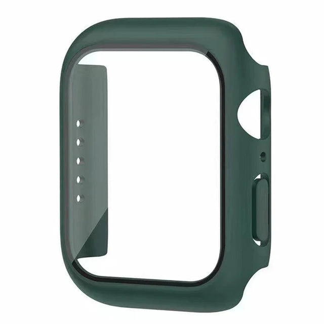 Glass+Cover For Apple Watch case 8 7 6 SE 5 9 iWatch Accessorie Screen Protector Apple watch serie 44mm 40mm 41mm 45mm 42mm 38mm - CHRISTDEST GLOBAL SERVICE