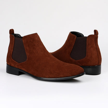 Men's Square Toe Men's Shoes All-match Fashion Men's Short Boots