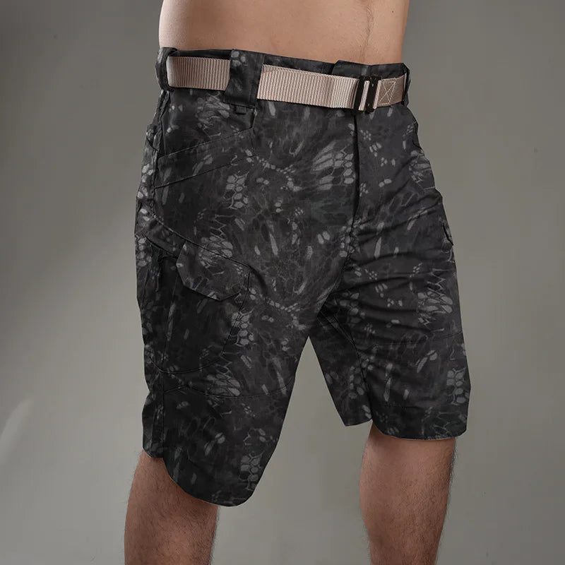 Summer Waterproof Quick Dry Multi-pocket Shorts Men Cargo Shorts Tactical Short Pants Men's Outdoor Clothes Hunting Fishing - CHRISTDEST GLOBAL SERVICE