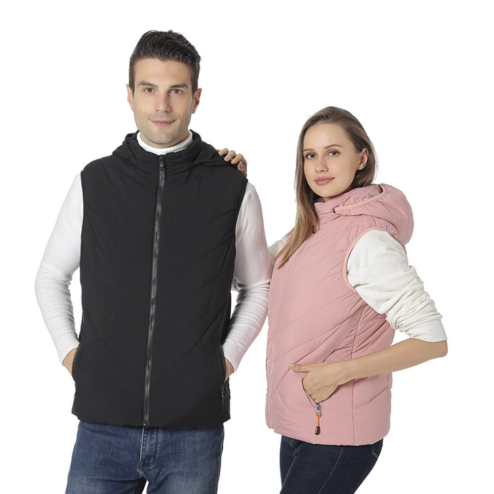Hot vest for men and women, heating suit with constant temperature heating, couple's vest