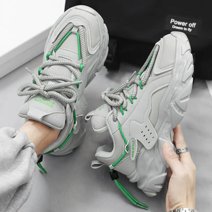 New Fashion Men White Sneakers Sport Casual Lace-up Man Shoes Lightweight Vulcanize Shoes Walking Zapatillas Hombre Male