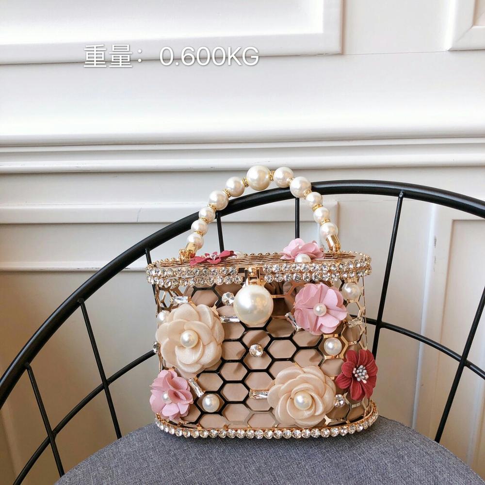 Leopard Zebra Pattern Diamonds Basket Evening Clutch Bags Women Luxury Purses Preal Beaded Metallic Handbags Ladies Wedding Bag
