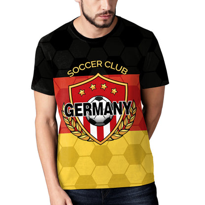 World Cup European Cup Soccer Uniform 3D Printed Short Sleeve Jersey