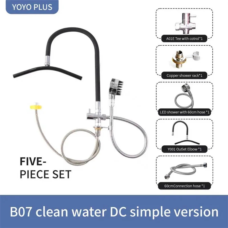 Head Spa Shower Washbasin Frame for Shampoo Chair Wash Hair Salon Style Scalp Care Waterfall Adjustable Faucet