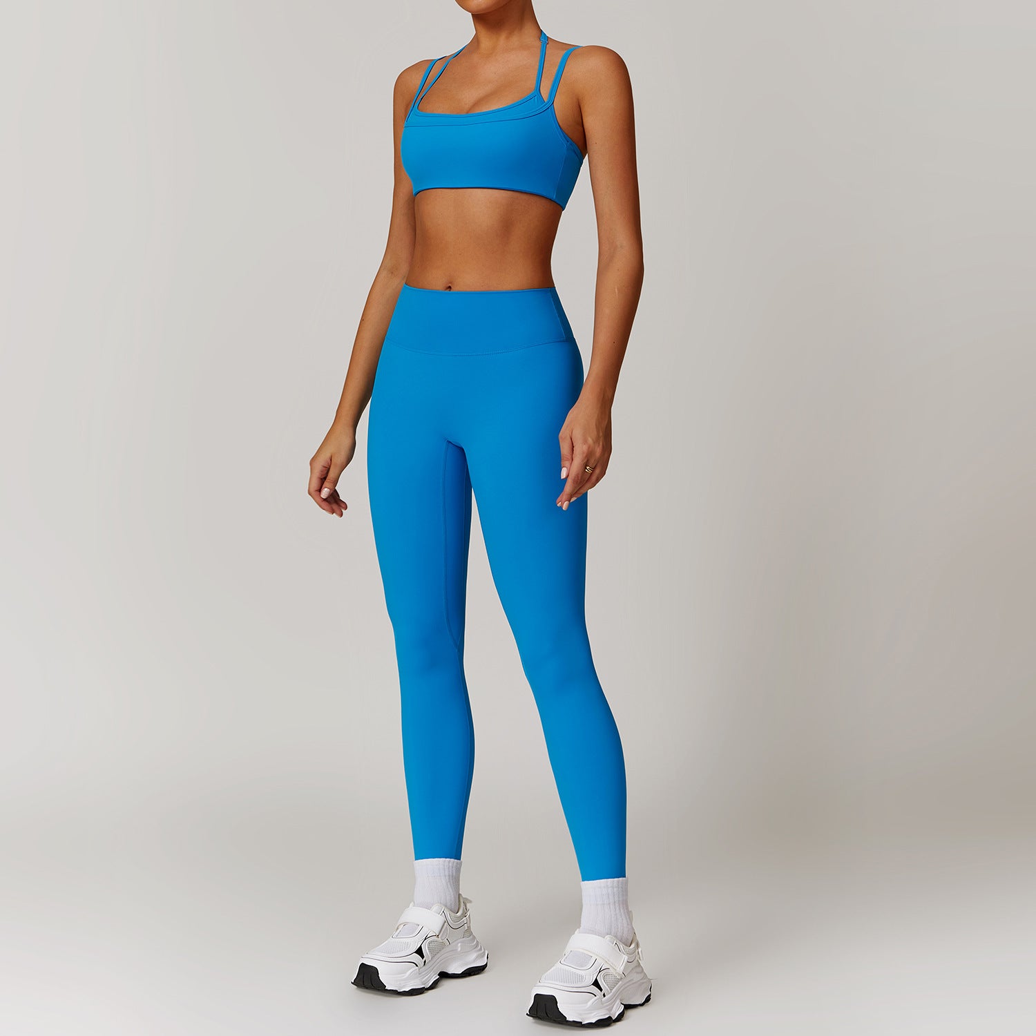 Quick drying yoga set, outdoor training suit, running and fitness suit set