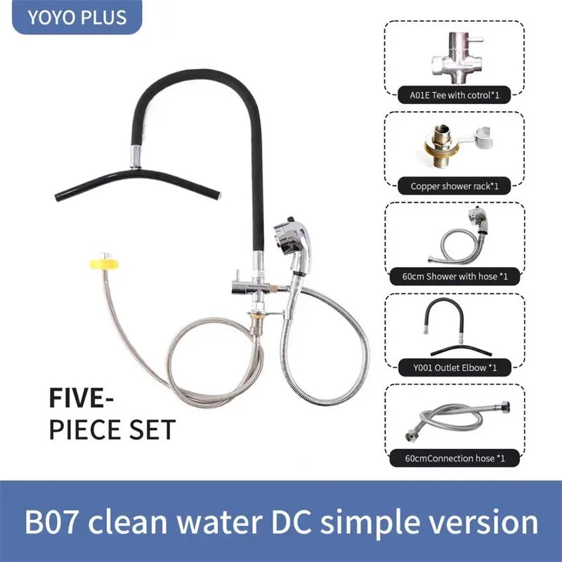 Head Spa Shower Washbasin Frame for Shampoo Chair Wash Hair Salon Style Scalp Care Waterfall Adjustable Faucet