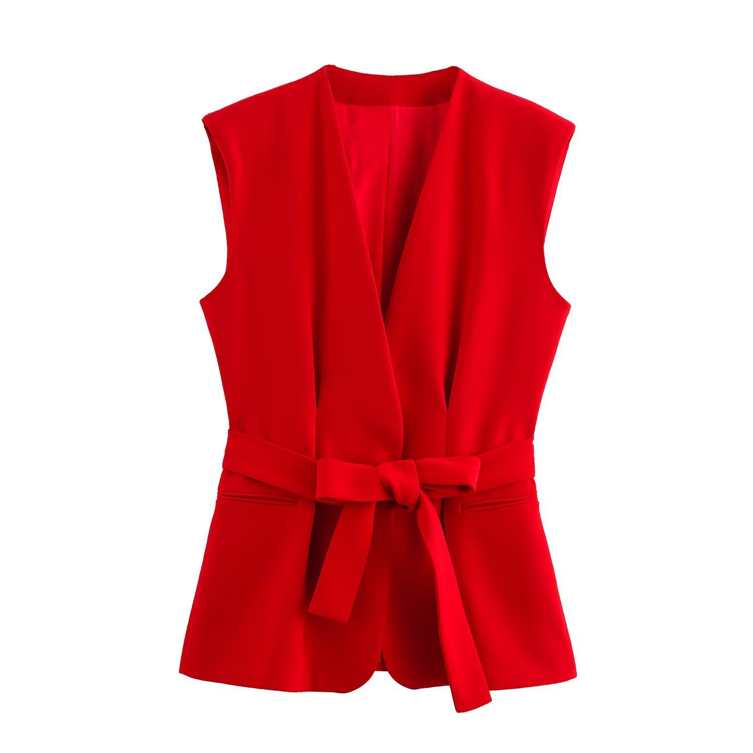 Ladies' fashionable temperament suit vest wide leg pants set