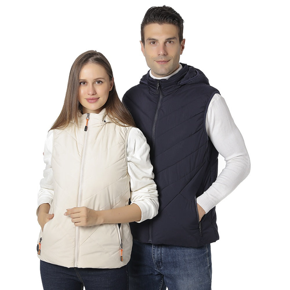Hot vest for men and women, heating suit with constant temperature heating, couple's vest