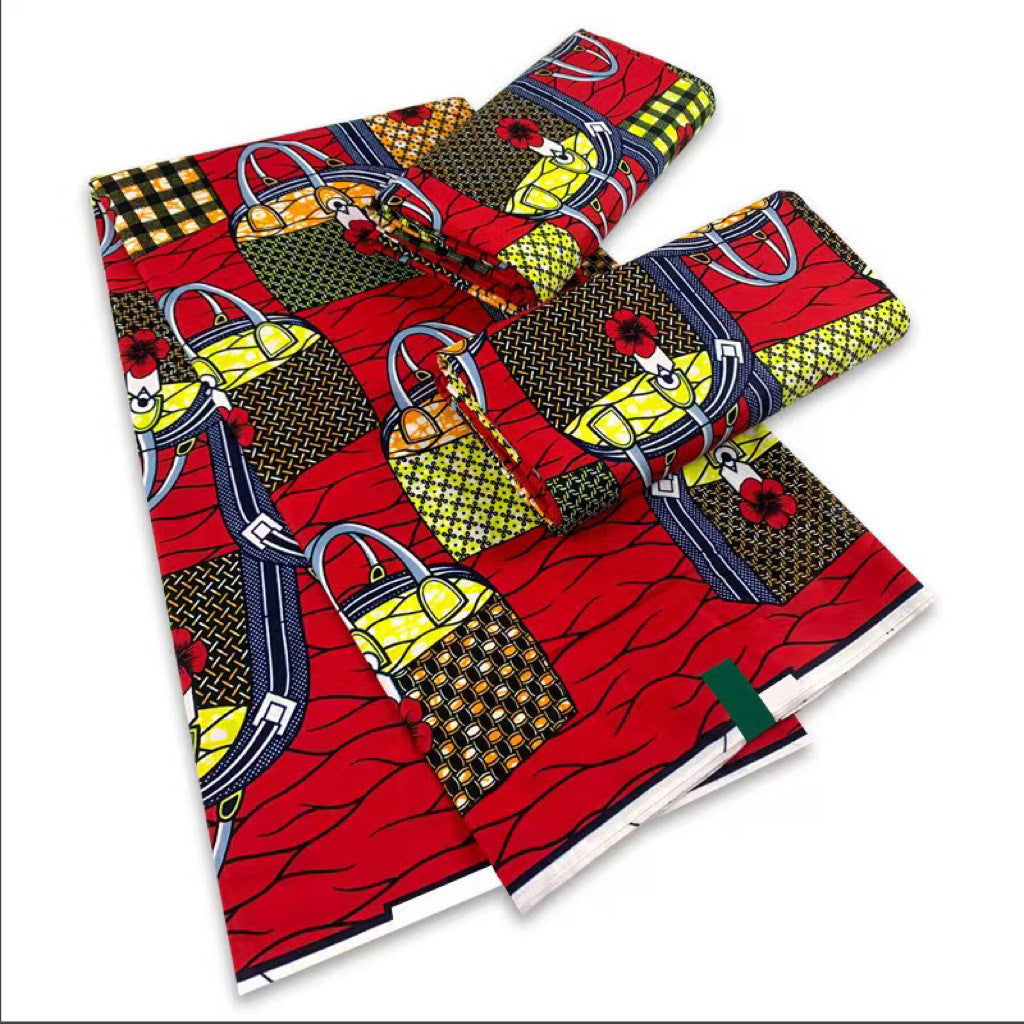 6 Yards African Wax Fabric Cotton Super Hollandais - CHRISTDEST GLOBAL SERVICE