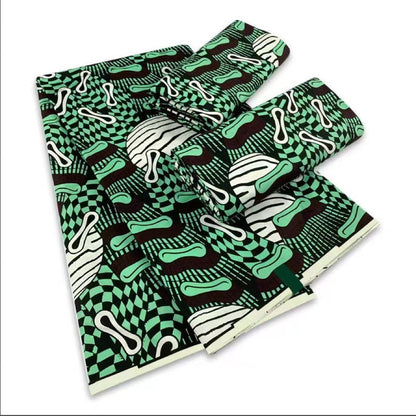 6 Yards African Wax Fabric Cotton Super Hollandais - CHRISTDEST GLOBAL SERVICE