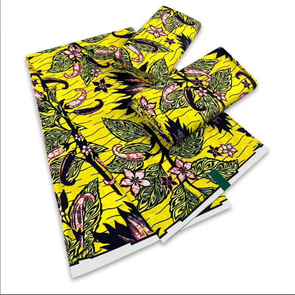 6 Yards African Wax Fabric Cotton Super Hollandais - CHRISTDEST GLOBAL SERVICE