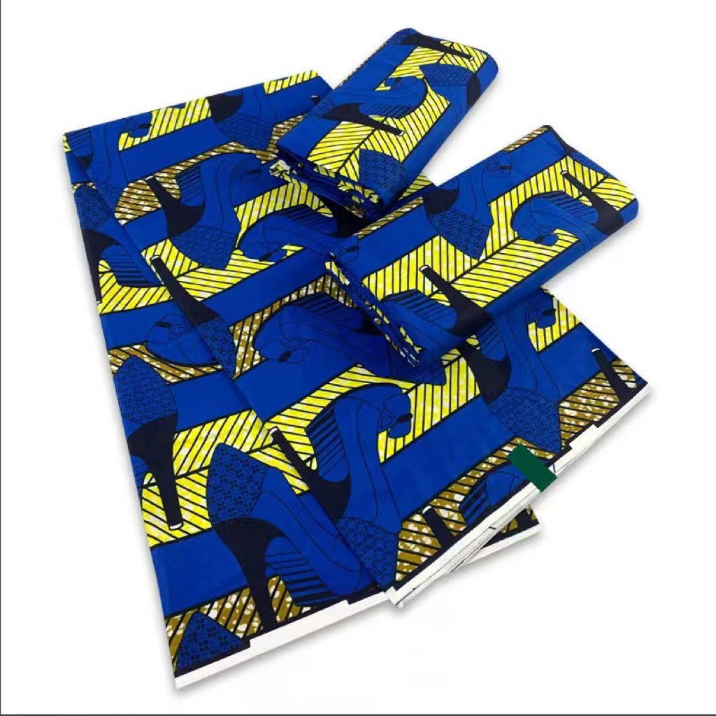 6 Yards African Wax Fabric Cotton Super Hollandais - CHRISTDEST GLOBAL SERVICE